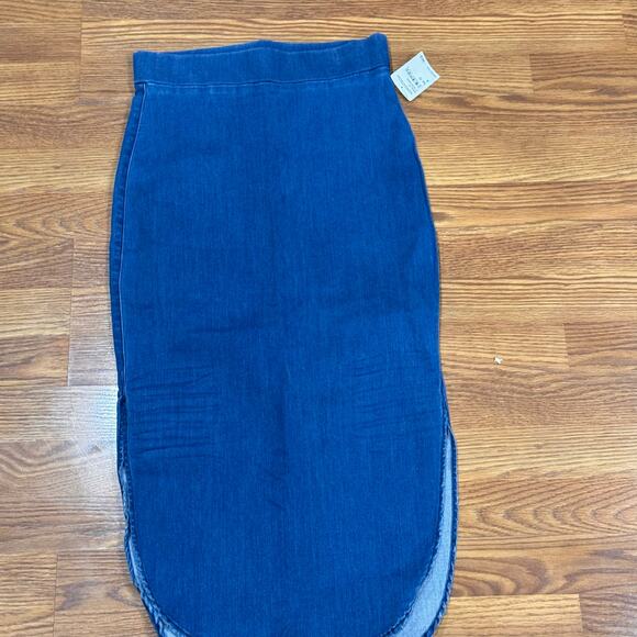 FRANK & EILEEN Unforgettable Denim Skirt In blue 1977 Medium Denim Wash size 4 - Picture 6 of 13